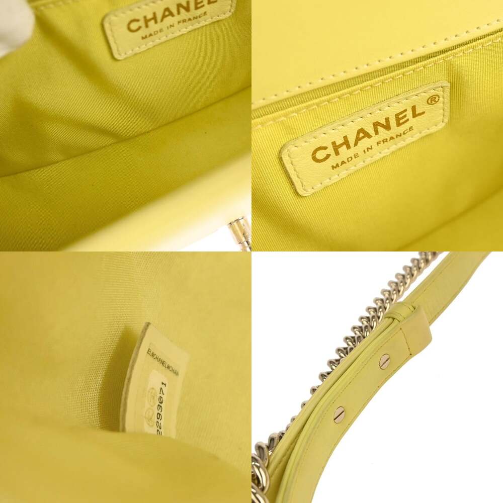 Chanel Quilted Lambskin Boy Flap Bag Yellow - Picture 3 of 4